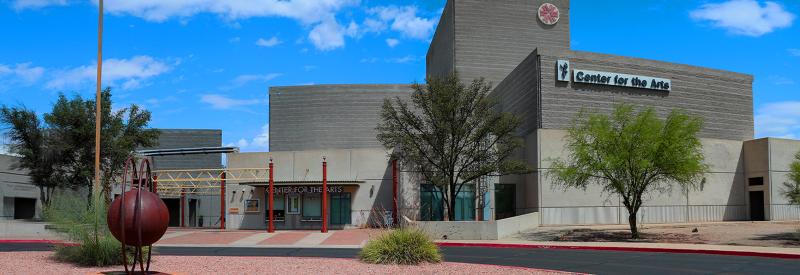 An outside image of the Center for Arts at West Campus